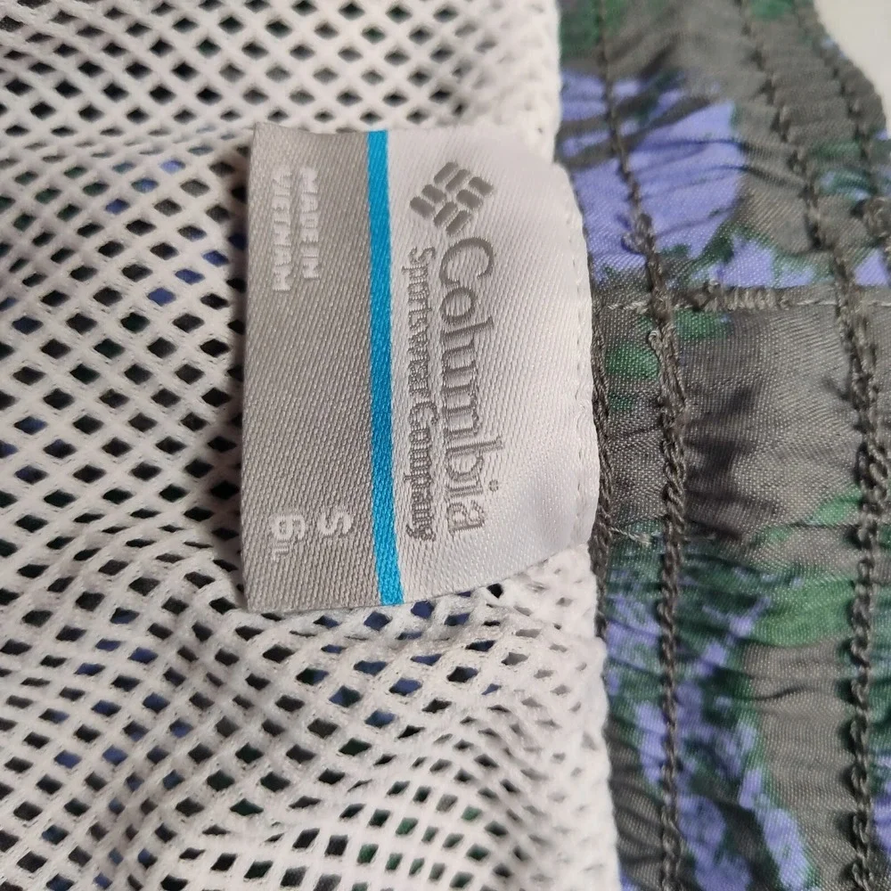 Columbia‎ PFG Men Small Super Backcast Navy Hawaiian Nylon 6